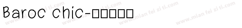 Baroc chic字体转换